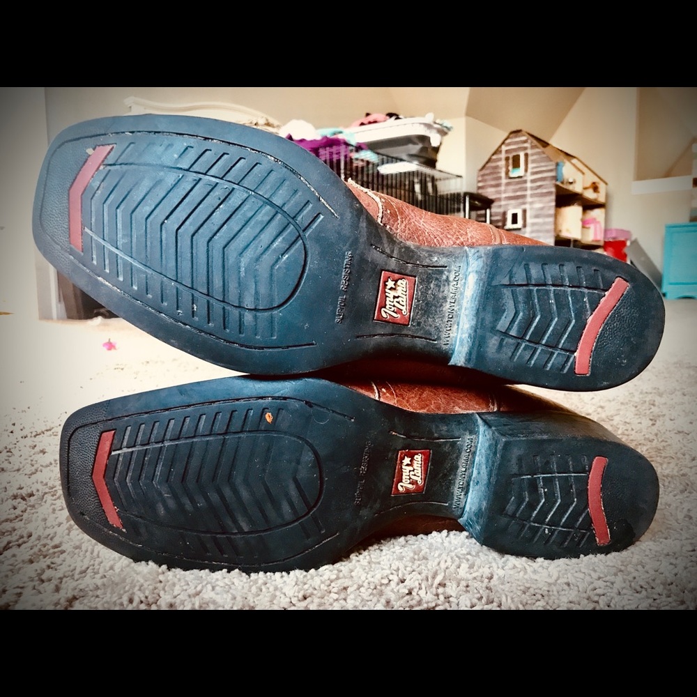 size 12ee Tony Llama square toe boots - Picture 6 of 6